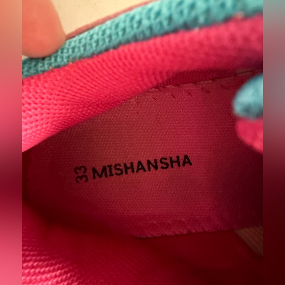 Mishansha Sneakers Girls Hiking Shoes Lightweight Velcro Pink . Size 3 - Picture 15 of 16